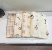 Khăn mặt muslin, khăn tắm muslin nhiều màu cho bé giá rẻ